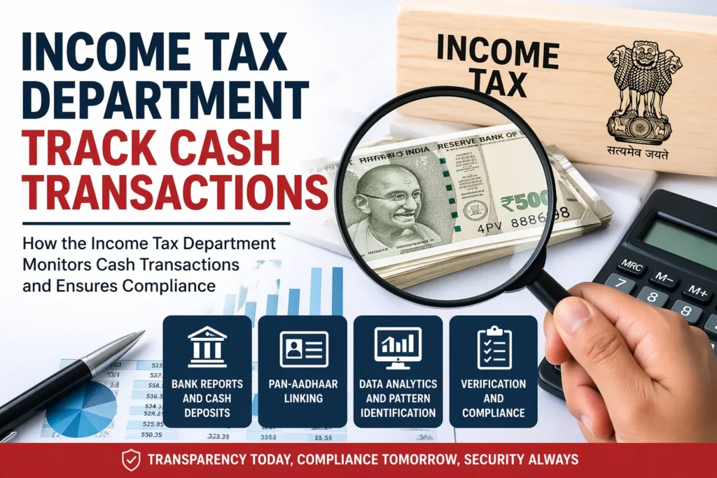 Income Tax Department Track Cash Transactions